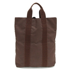 Hermes Handbag Air Line Cabas Brown Canvas Tote Bag Men's Women's HERMES