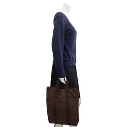 Hermes Handbag Air Line Cabas Brown Canvas Tote Bag Men's Women's HERMES