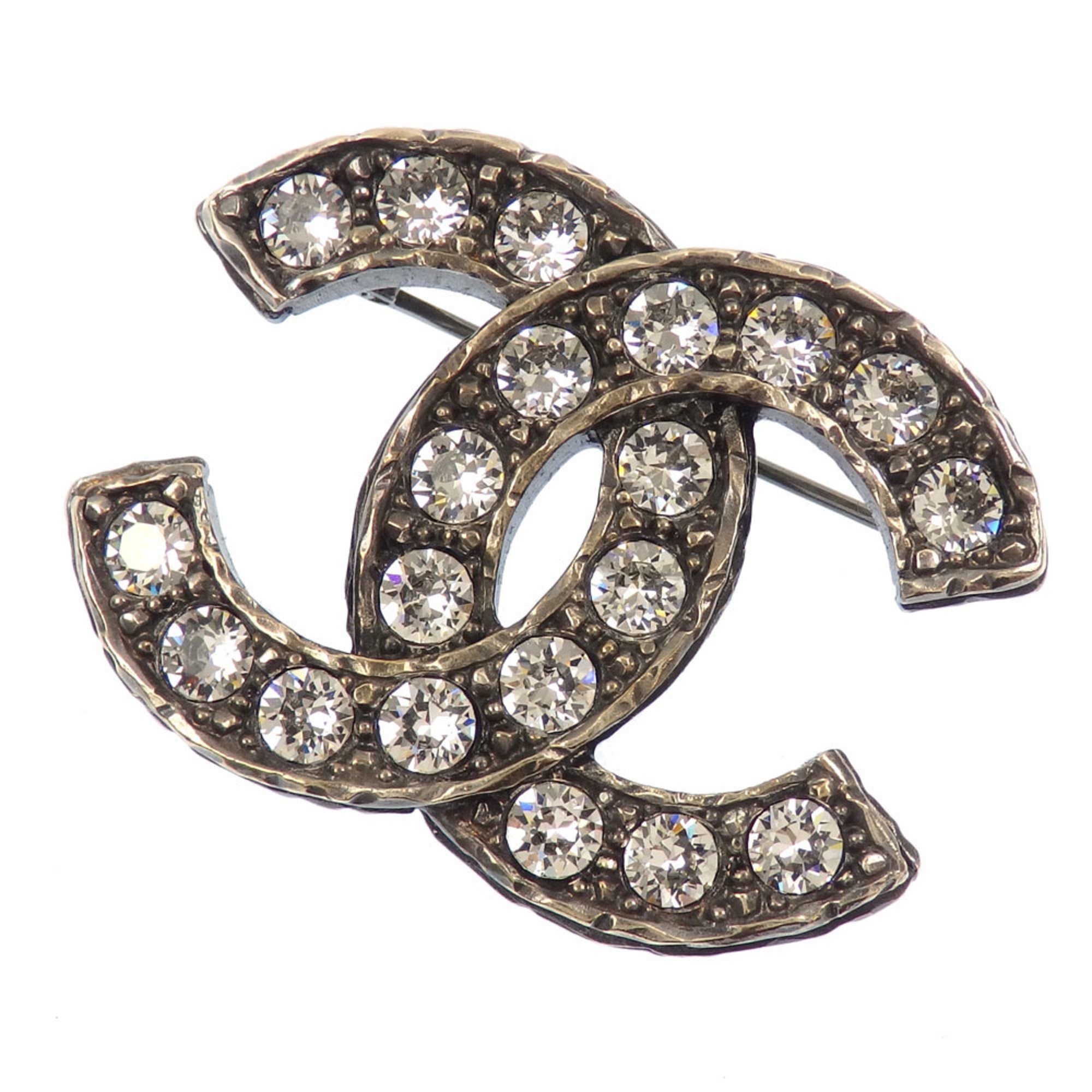 Chanel Coco Mark Brooch for Women with Rhinestones C21A 042942