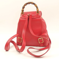 Gucci Bamboo Backpack for Women Red Leather 003 2852 0030 0 042930