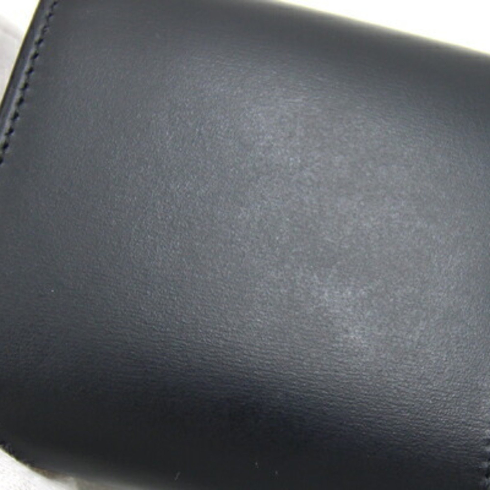 Cartier Coin Case Pasha de L3000205 Black Leather Purse Compact Wallet Men's