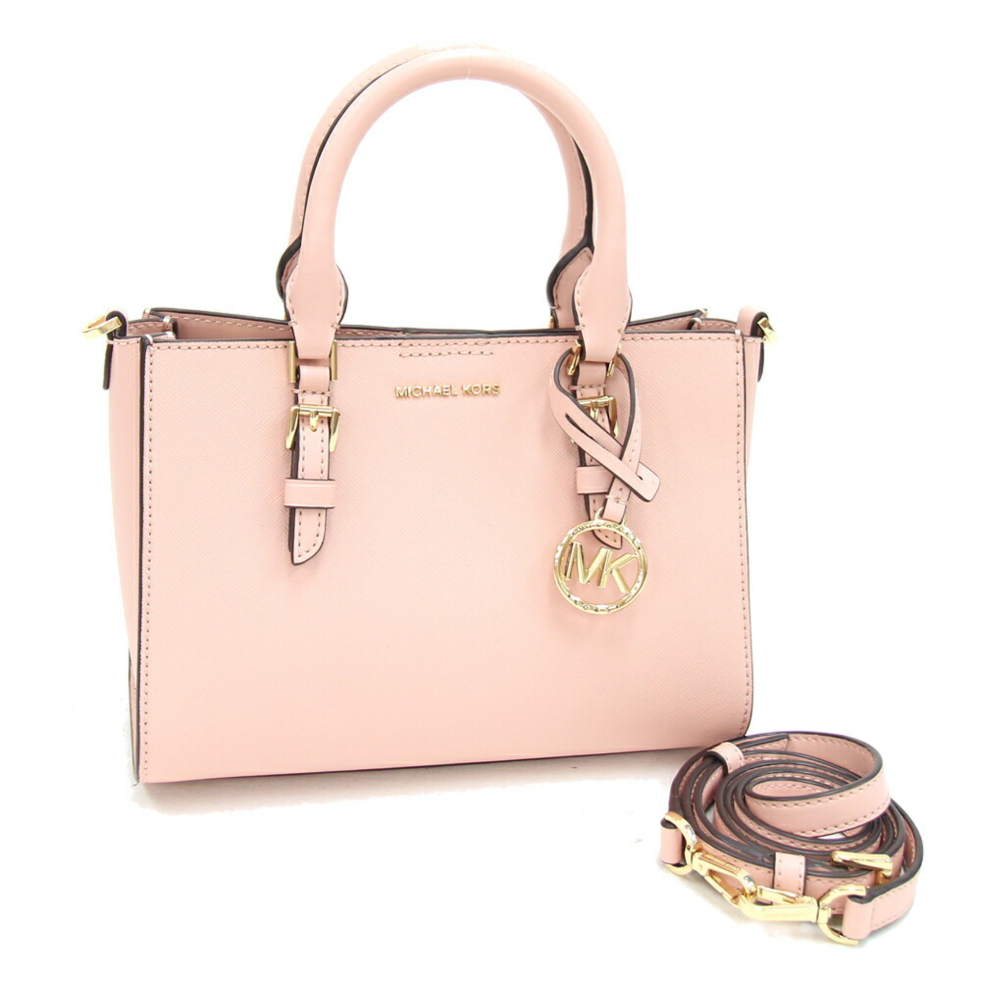 Michael Kors Handbag Sally 30S3GYDS1L Light Pink Leather Shoulder Bag for Women MICHAEL KORS