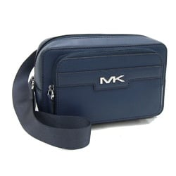 Michael Kors Cooper Waist Bag 37H3LCOY7U Navy Leather Body Pouch Men's Women's MICHAEL KORS