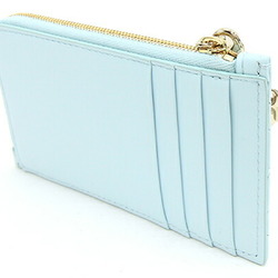 Christian Dior Dior Coin Case Lady Cosmos Zip Card Holder S0965ONMJ Light Blue Leather Purse Women's Christian