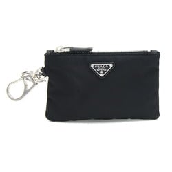 Prada Pouch 2TT117 Black Nylon Coin Case Key Hook PRADA