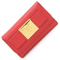 Prada 6-Key Case 1PG222 Red Leather Key Ribbon Women's PRADA