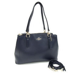 Coach handbag F36637 navy leather shoulder bag for women COACH