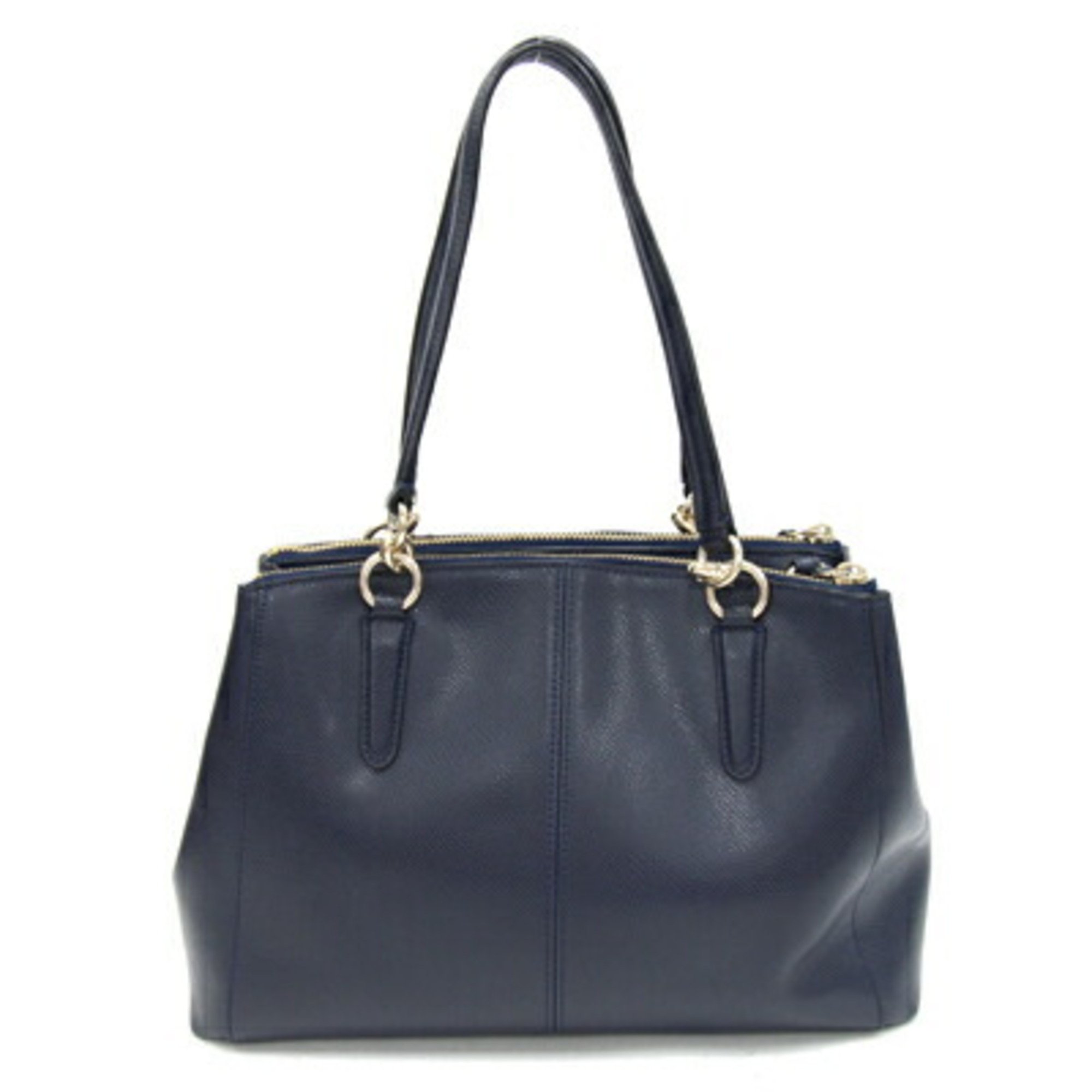 Coach handbag F36637 navy leather shoulder bag for women COACH