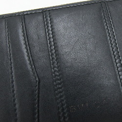 BVLGARI Round Long Wallet B.zero1 33770 Black Leather Women's