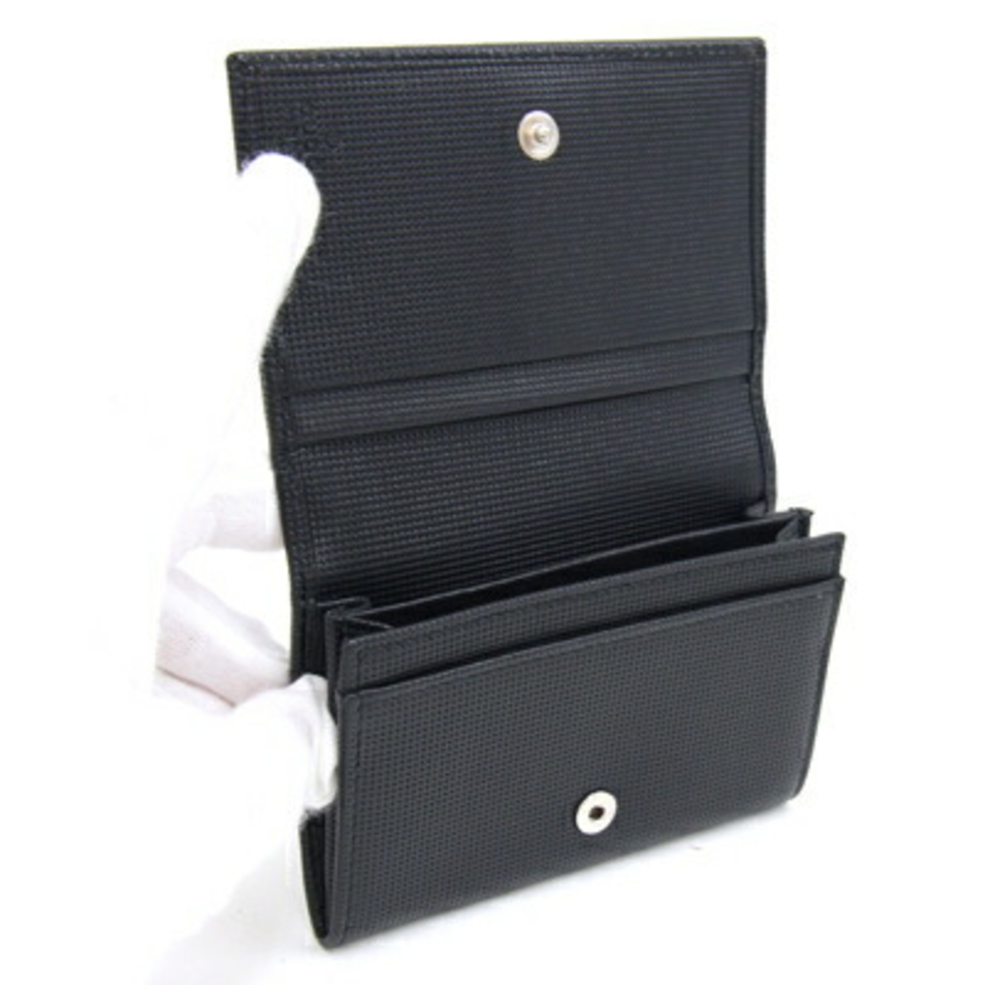 Gucci Business Card Holder 203634 Black Leather Pass Case Men's GUCCI