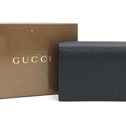 Gucci Business Card Holder 203634 Black Leather Pass Case Men's GUCCI