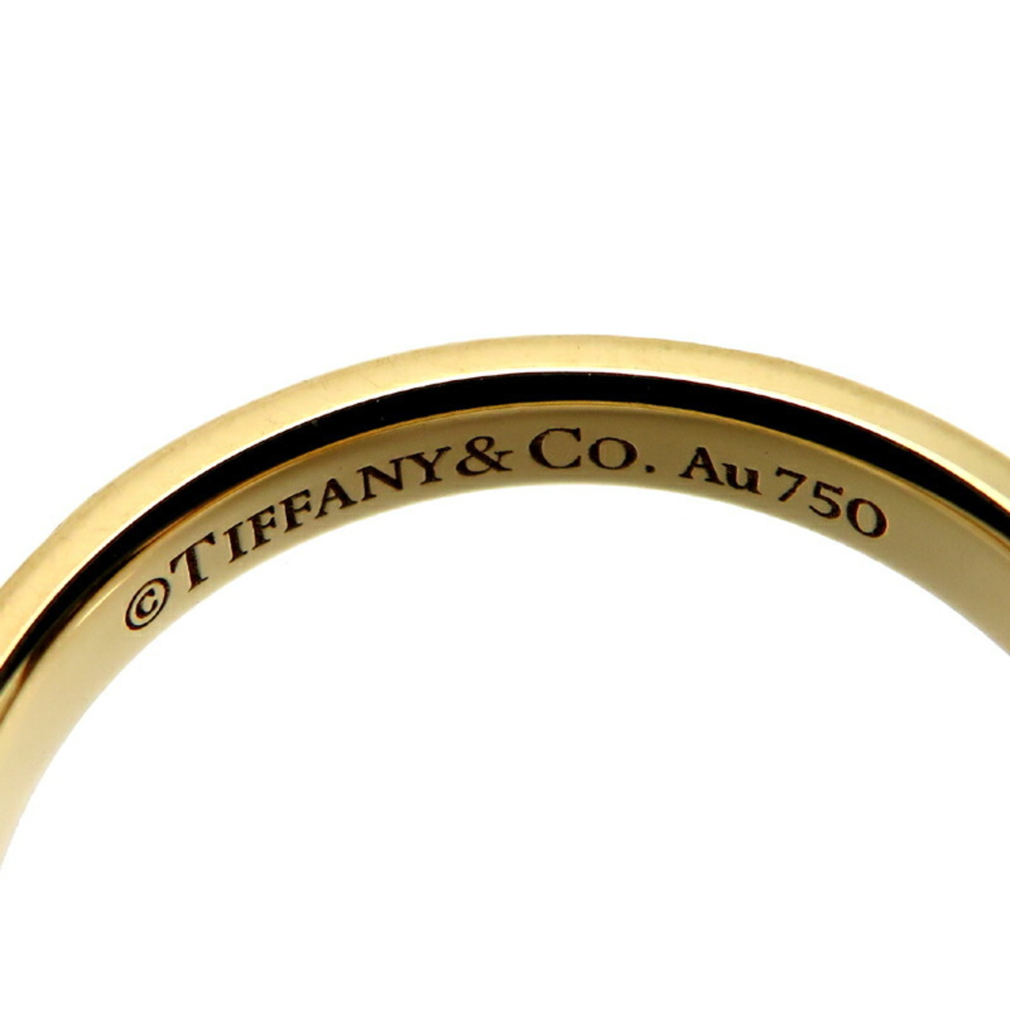 Tiffany 750YG True Band Diamond Women's Ring, 750 Yellow Gold, Size 9, DH83103