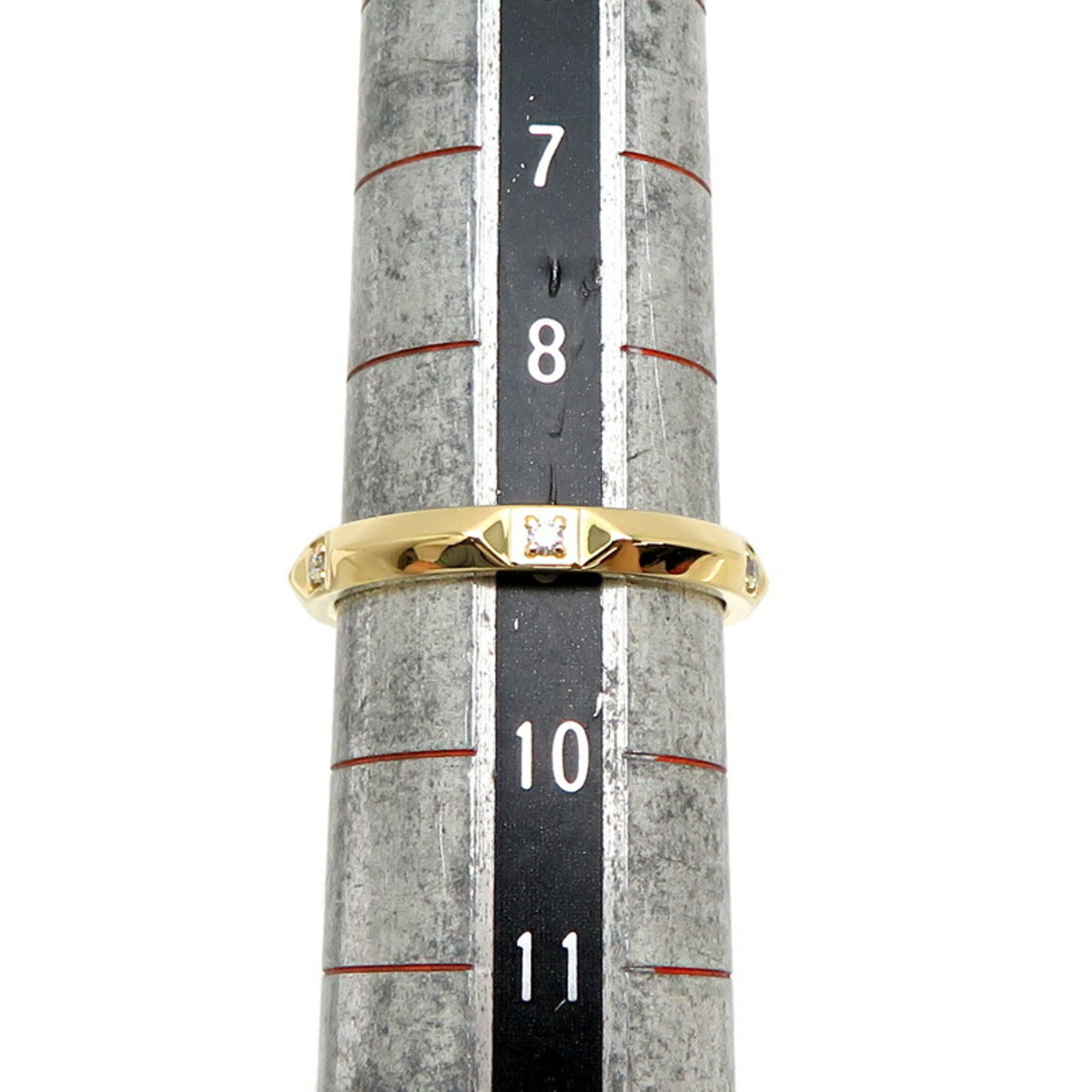 Tiffany 750YG True Band Diamond Women's Ring, 750 Yellow Gold, Size 9, DH83103