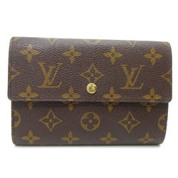 Louis Vuitton Porte Tresor Etui Chequier Women's and Men's Tri-fold Wallet M61200 Monogram Brown DH83143