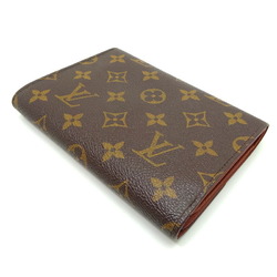 Louis Vuitton Porte Tresor Etui Chequier Women's and Men's Tri-fold Wallet M61200 Monogram Brown DH83143