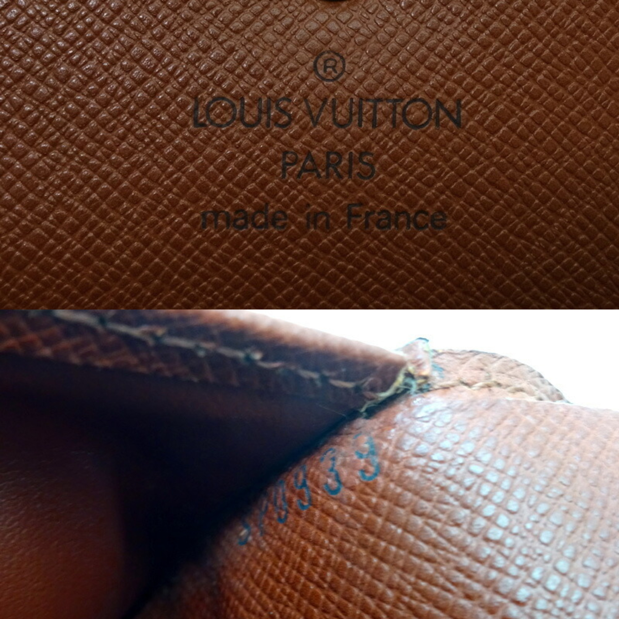 Louis Vuitton Porte Tresor Etui Chequier Women's and Men's Tri-fold Wallet M61200 Monogram Brown DH83143