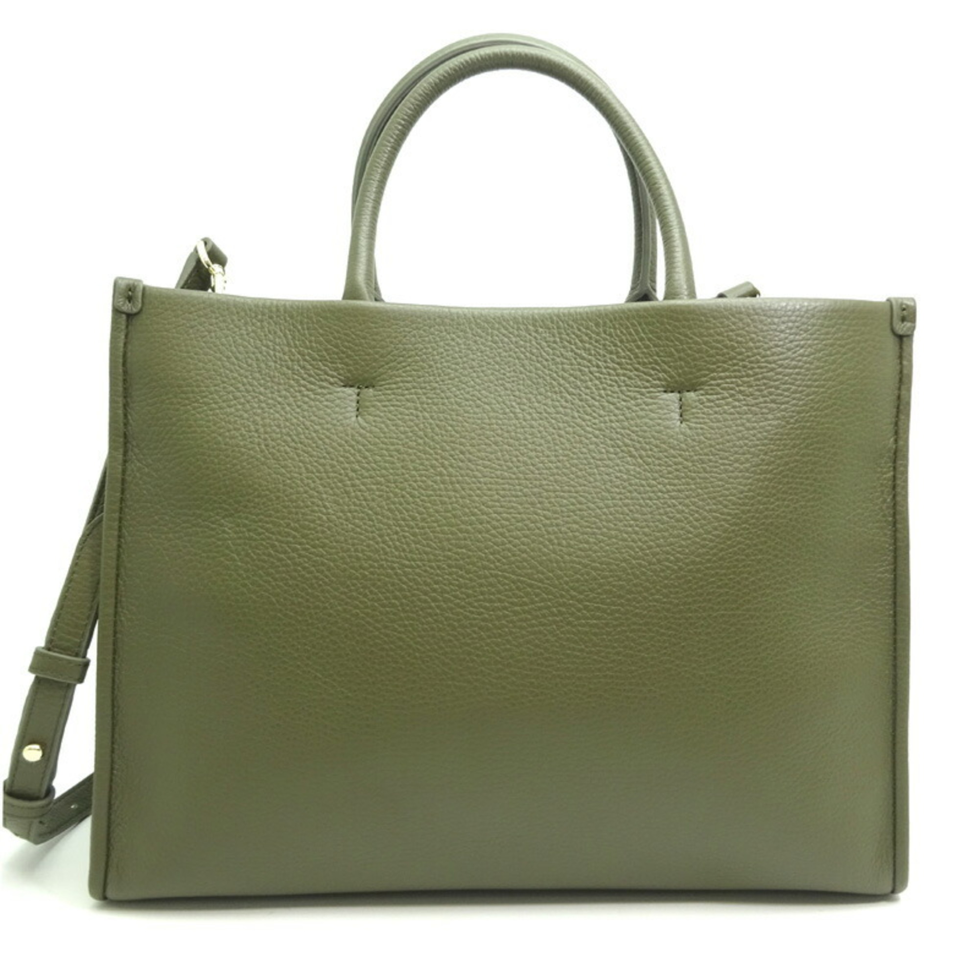 FURLA Shoulder Bag Women's/Men's Tote WB00842 BX1442 Leather Khaki (Green) DH83022