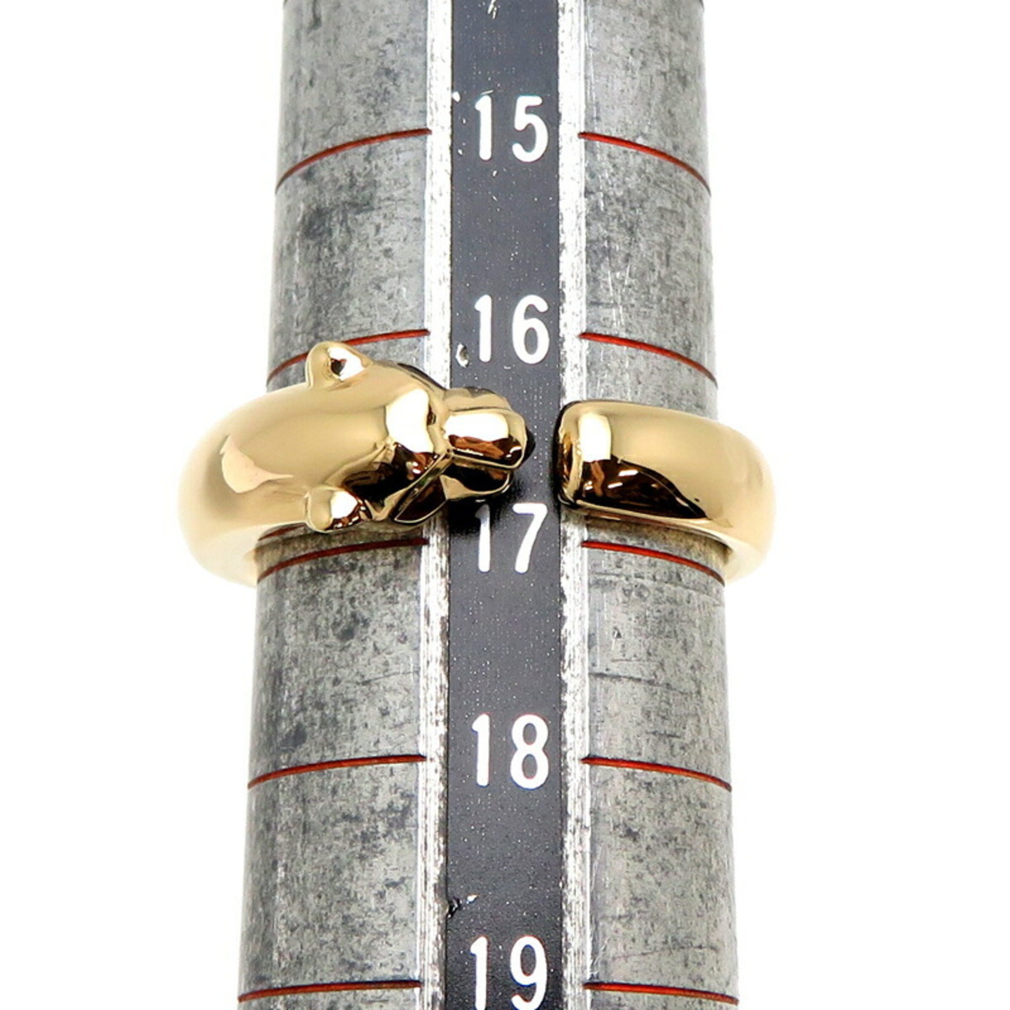 Cartier #57 Panthere Ladies Ring B4230100 750 Yellow Gold Size 16.5 DH83114