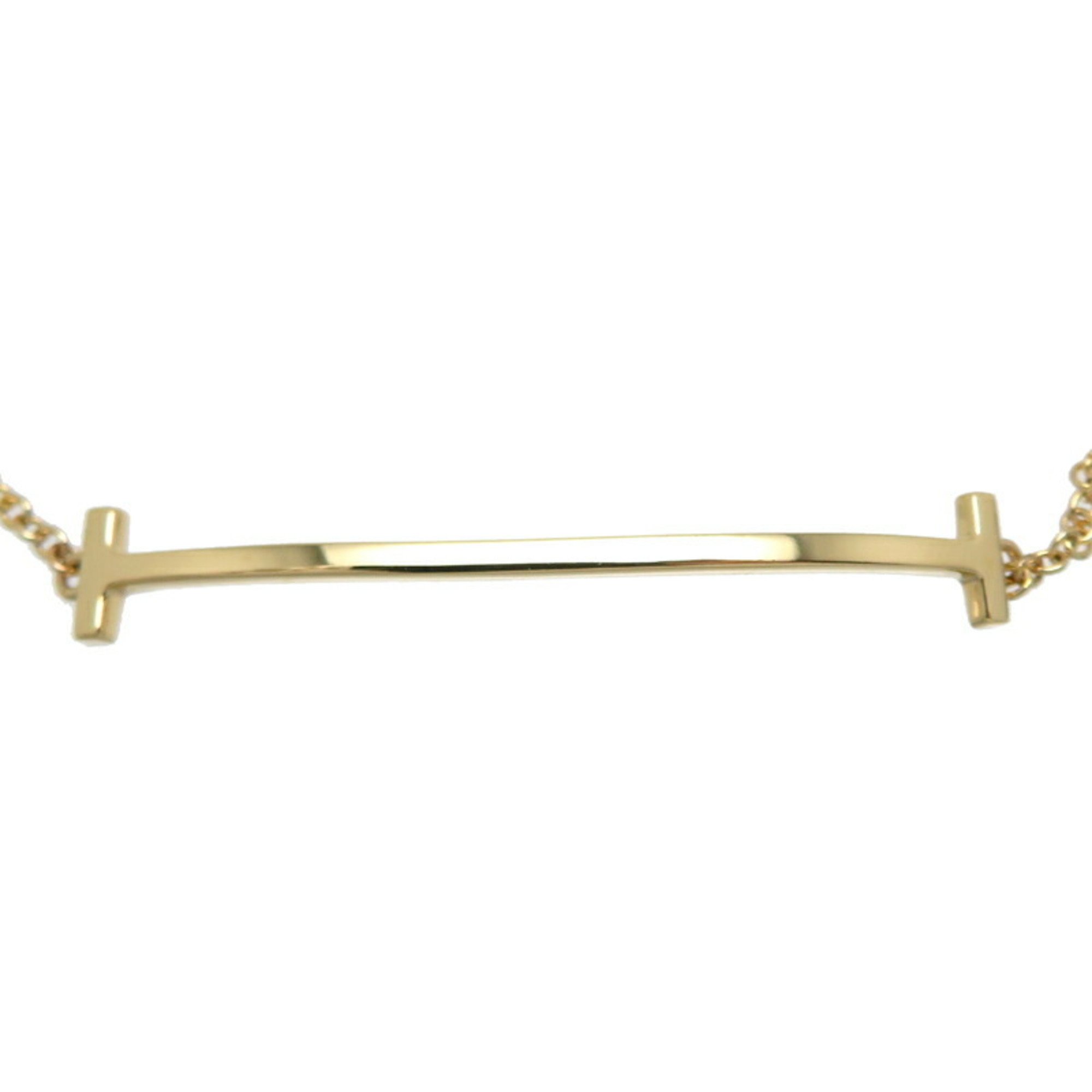 Tiffany 750YG T Smile Women's Bracelet 750 Yellow Gold DH83066