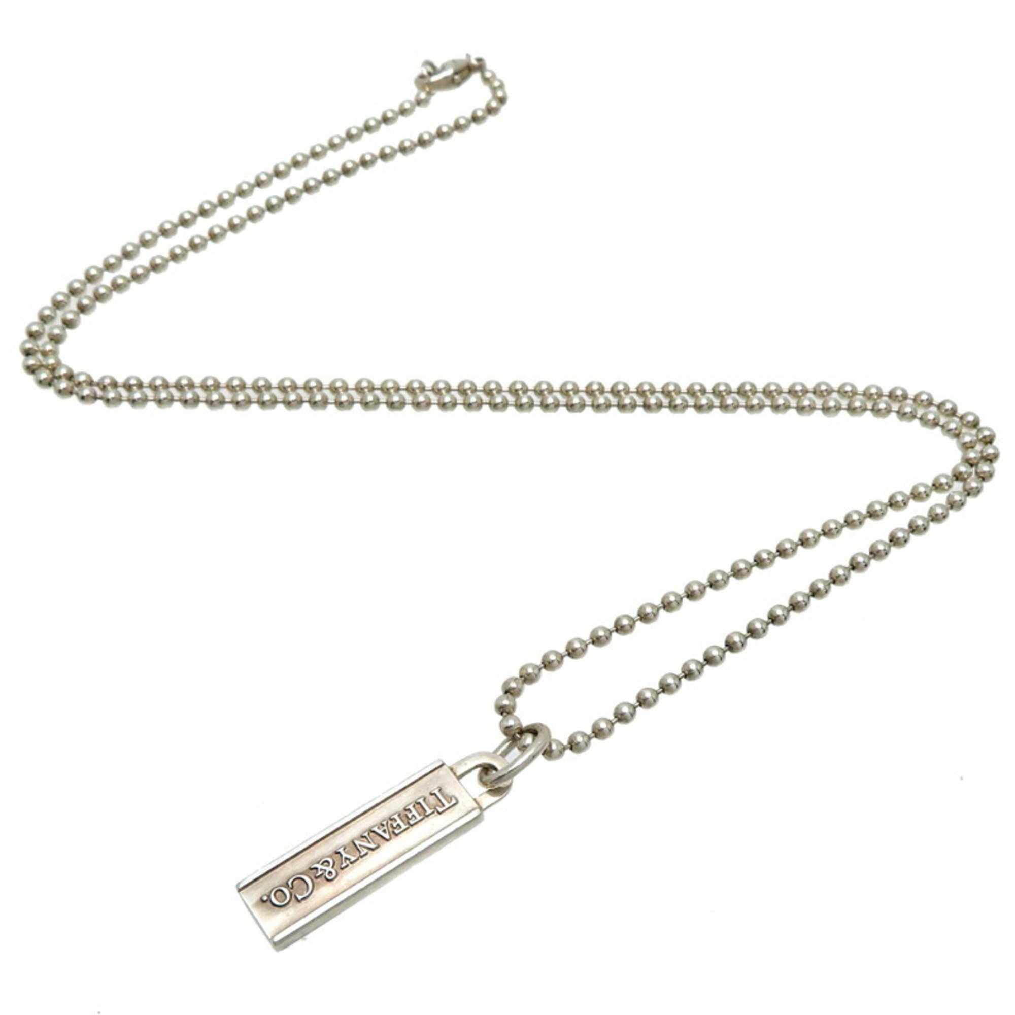 Tiffany SV925 Plate Women's and Men's Necklace Silver 925 DH83148