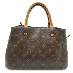 Louis Vuitton Montaigne BB Women's Handbag M41056 Monogram Brown DH83124