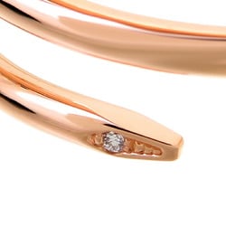 Cartier #54 0.08ct Diamond Juste un Clou Ladies Ring B4210800 750 Pink Gold Size 13.5 DH82985