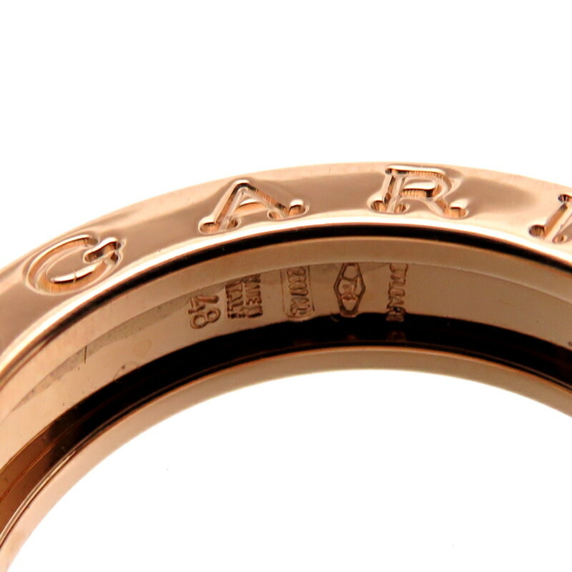 Bvlgari Bulgari #48 B.zero1 1-band ladies ring 336047 750 pink gold size 8 DH83099