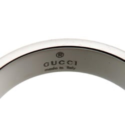 Gucci Icon Women's Ring 750 White Gold Size 10 DH83062