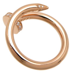 Cartier #50 approx. 0.13ct Juste un Clou ladies ring B4094800 750 pink gold size 9 DH82984