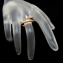 Cartier #50 approx. 0.13ct Juste un Clou ladies ring B4094800 750 pink gold size 9 DH82984