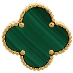 Van Cleef & Arpels #53 Malachite Magic Alhambra Women's Ring VCAR03AV50 750 Yellow Gold Size 12.5 DH82991