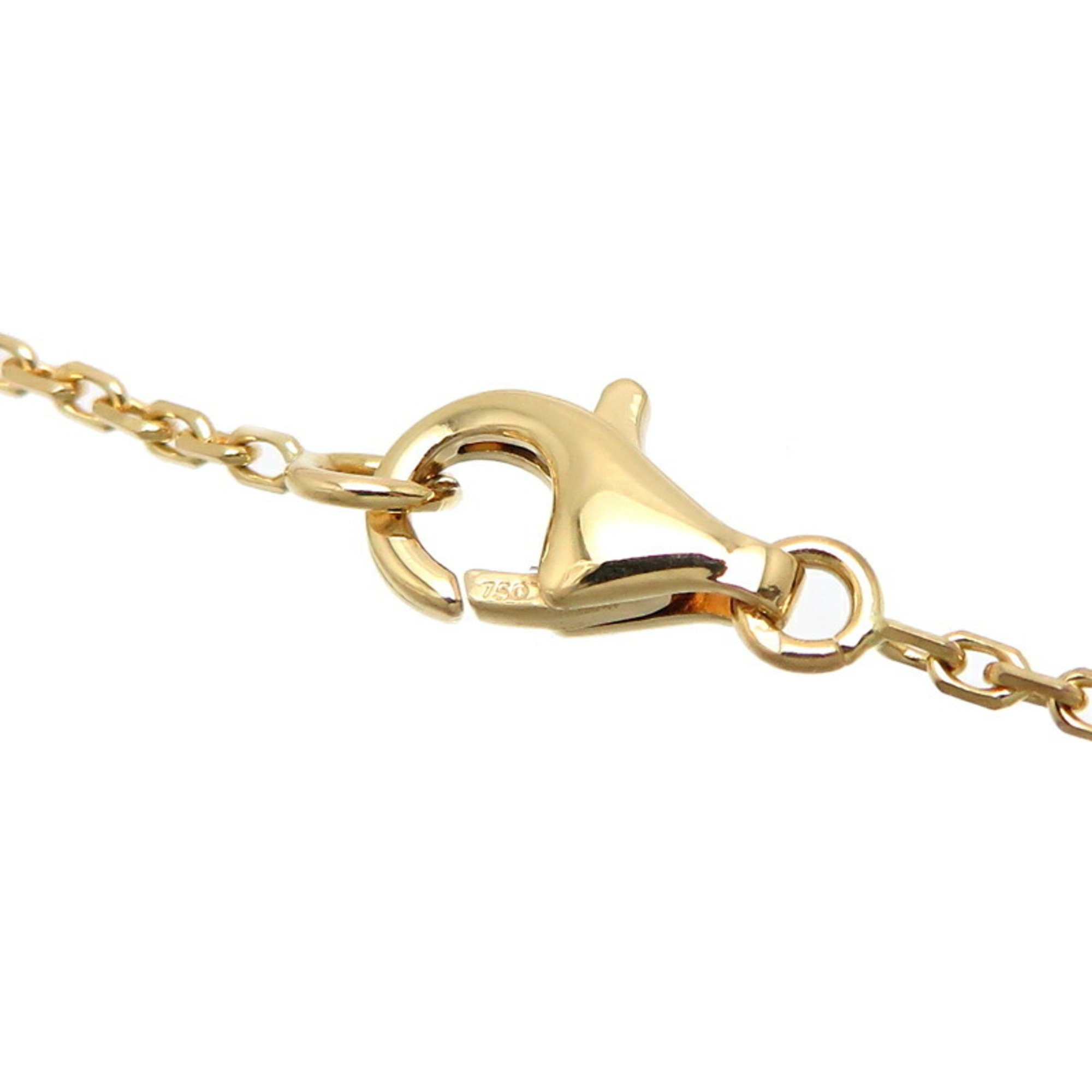 Van Cleef & Arpels Onyx Alhambra Women's Necklace 750 Yellow Gold DH82992