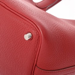 HERMES Picotin Lock PM Rouge □P stamp (around 2012) Women's Taurillon Clemence handbag