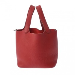 HERMES Picotin Lock PM Rouge □P stamp (around 2012) Women's Taurillon Clemence handbag