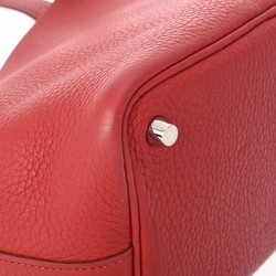 HERMES Picotin Lock PM Rouge □P stamp (around 2012) Women's Taurillon Clemence handbag