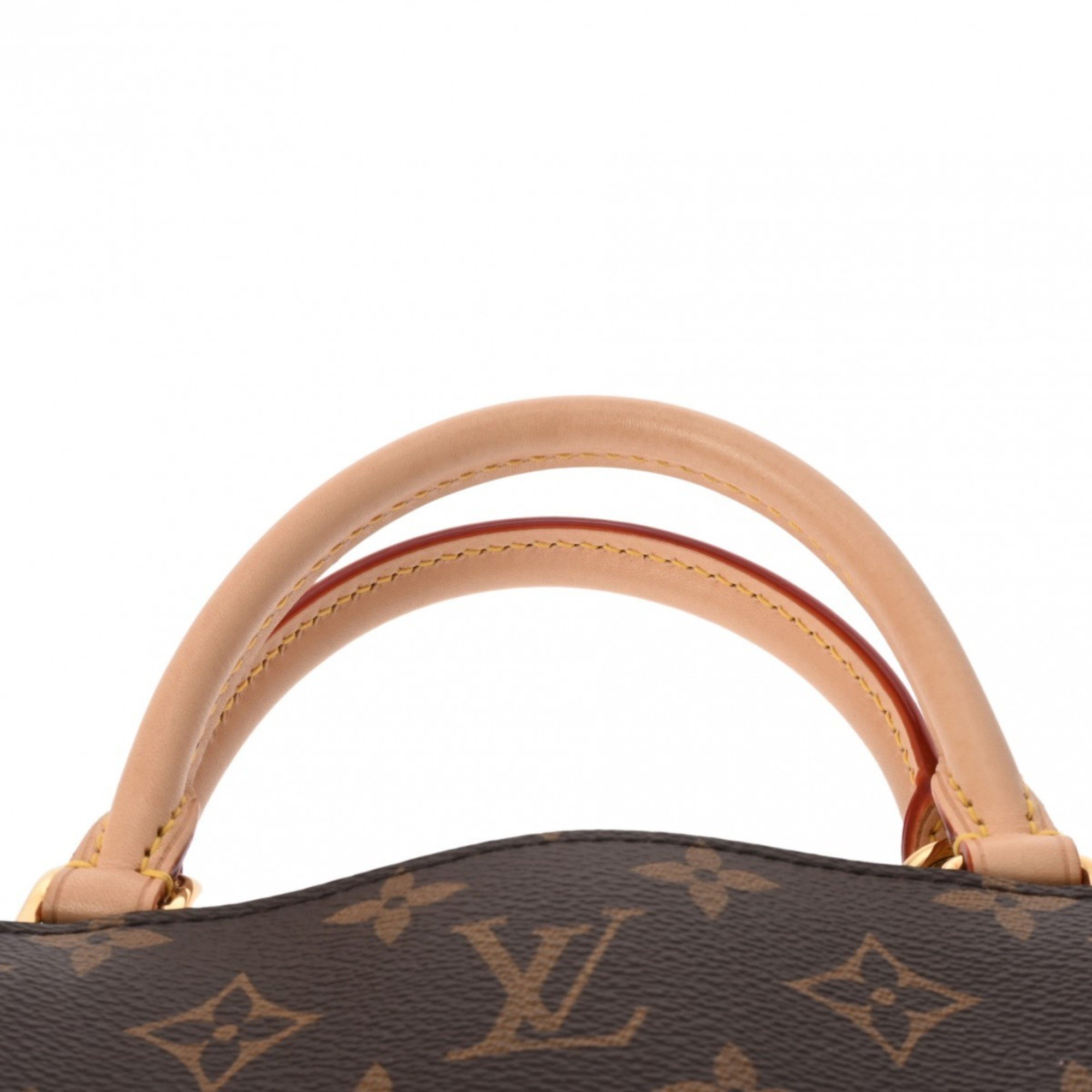 LOUIS VUITTON Louis Vuitton Monogram Petit Pale PM Brown Women's Canvas Handbag