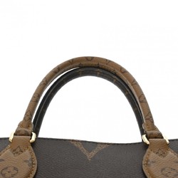 LOUIS VUITTON Louis Vuitton Monogram Giant On the Go MM Tote Brown M45321 Women's Canvas Handbag