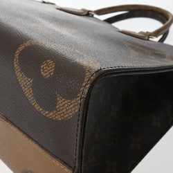 LOUIS VUITTON Louis Vuitton Monogram Giant On the Go MM Tote Brown M45321 Women's Canvas Handbag