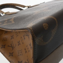 LOUIS VUITTON Louis Vuitton Monogram Giant On the Go MM Tote Brown M45321 Women's Canvas Handbag