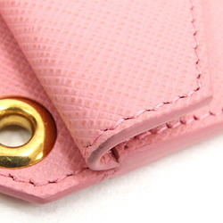 Prada Card Case 1TL360 Pink Leather Pass Bag Charm Banana Women's PRADA