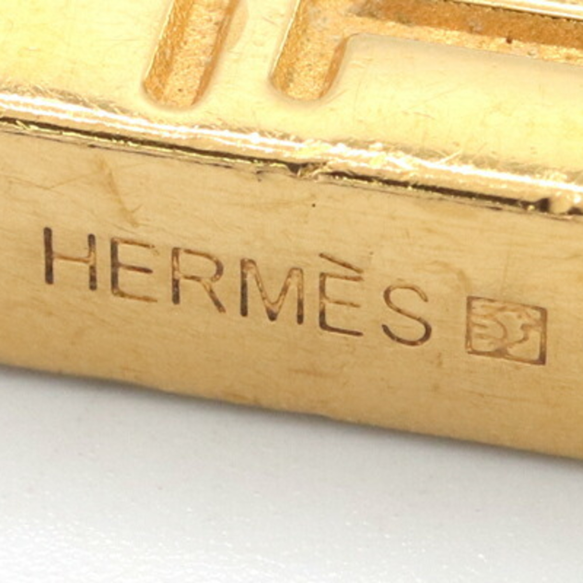 Hermes Padlock 2002 Limited Edition ANNEE DE LA MAIN Gold Metal Key Kadena Bag Charm Ring Hand Motif HERMES