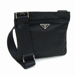 Prada Shoulder Bag Black Nylon Triangle No Gusset Women's PRADA