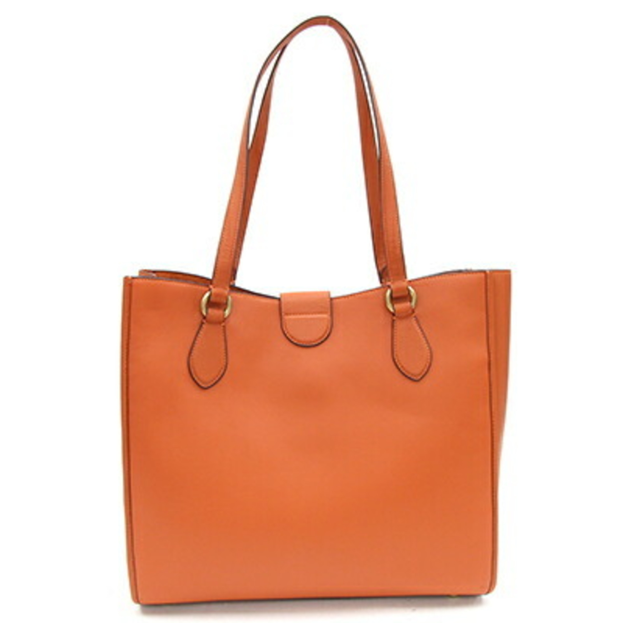 Coach Tote Bag Theo CA114 Orange Leather Shoulder All Women's COACH