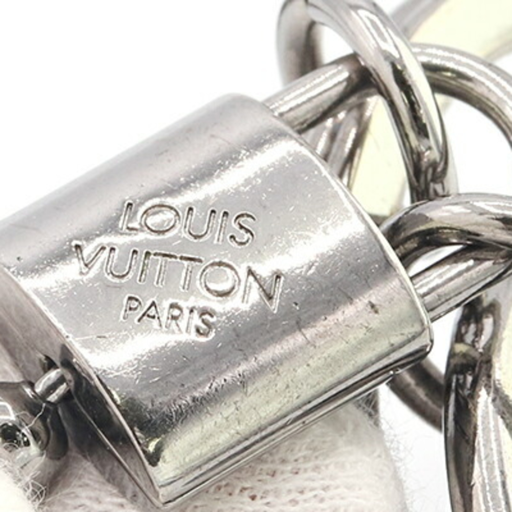 Louis Vuitton Key Chain Monogram Eclipse Portecle Chaine ID M63629 Ring Holder Men's Accessories LOUIS VUITTON