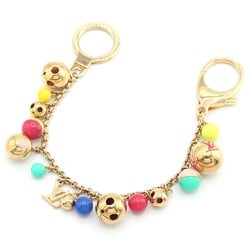 Louis Vuitton Bag Charm Portocle Chaine Gurlo M62226 Gold Multicolor Metal Key Holder Ring Monogram Bell LOUIS VUITTON