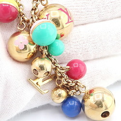 Louis Vuitton Bag Charm Portocle Chaine Gurlo M62226 Gold Multicolor Metal Key Holder Ring Monogram Bell LOUIS VUITTON