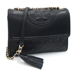 TORY BURCH Shoulder Bag 31381 Black Leather Chain Women's