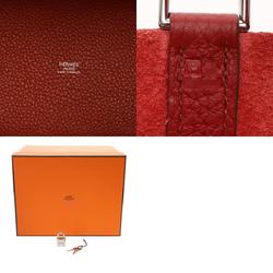 HERMES Hermes Picotin Lock PM Rouge Grenat □P stamp (around 2012) Women's Taurillon Clemence handbag