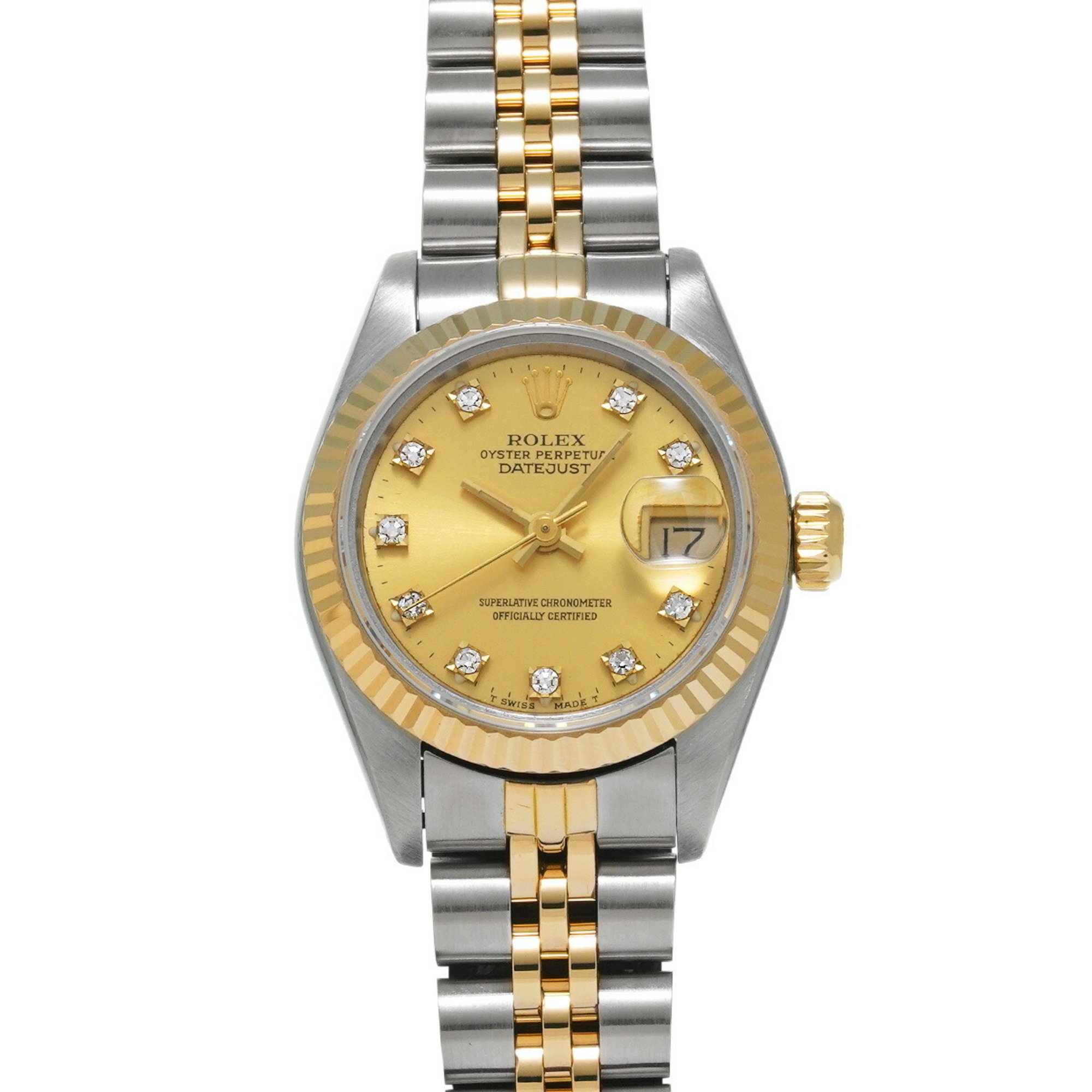 ROLEX Rolex Datejust 10P Diamond 69173G Ladies Watch Automatic