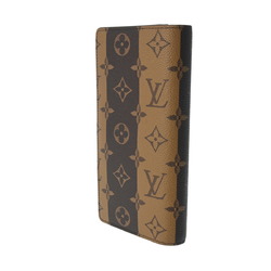 LOUIS VUITTON Louis Vuitton Monogram Portefeuille Brazza NIGO Collaboration Brown Men's Stripe Long Wallet